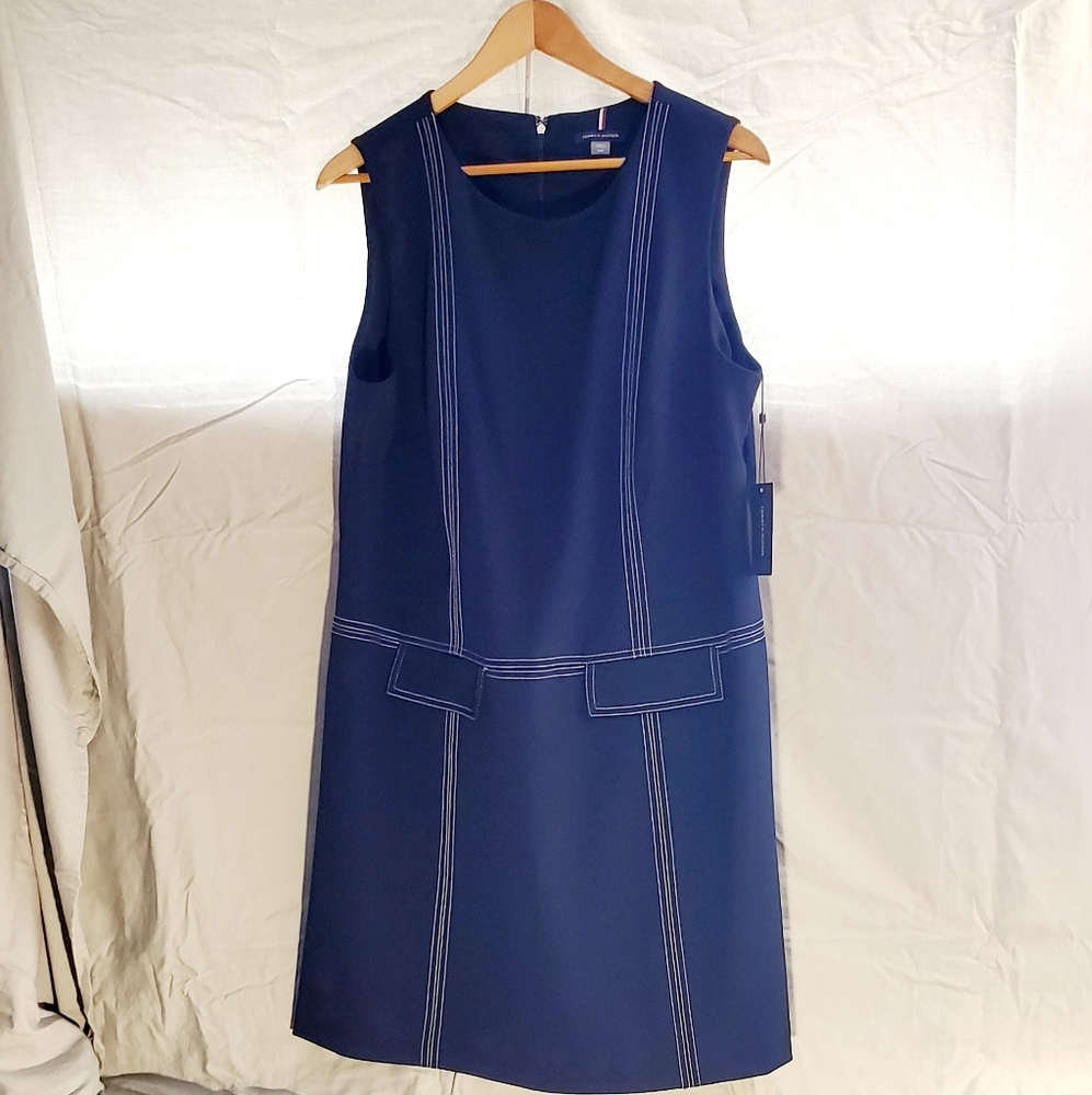 Tommy Hilfiger Navy Overall Dress